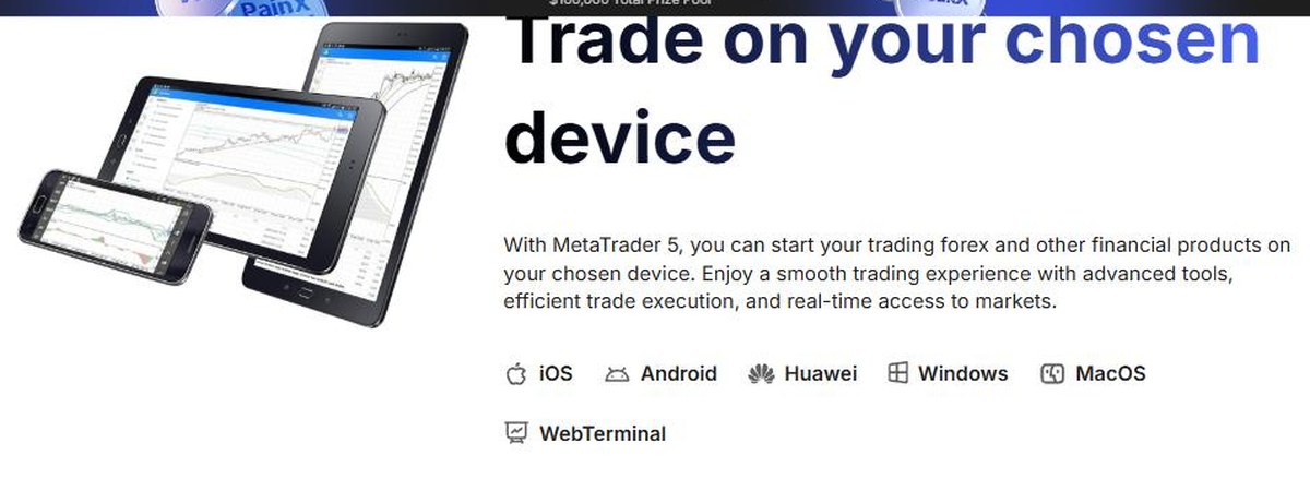Weltrade MetaTrader 5 supported devices